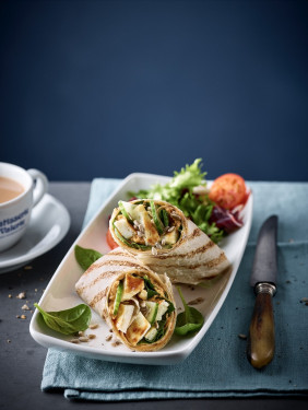 New Avocado, Halloumi Houmous Wrap