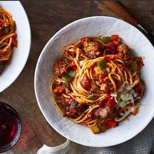 Spaghetti Con Salsiccia Italiana