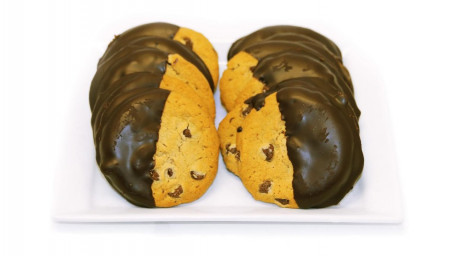 Biscotti Con Gocce Di Cioccolato Ricoperti Di Cioccolato Appena Sfornati, 12 Ct.