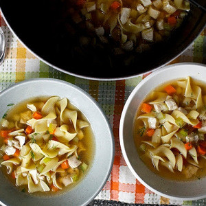 Zuppa Di Pollo Con Tagliatelle