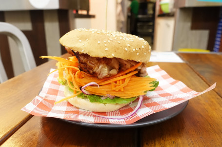 Charcoal Grilled Teriyaki Chicken Burger