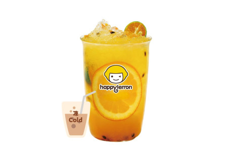 Dòng Chàng Kuài Máng Chéng Bǎi Xiāng Sì Jì Chūn Cold Orange Tea With Mango