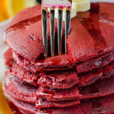 Pancakes Di Velluto Rosso