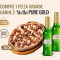 Combo Magnífico: 1 Pizza Grande (35Cm) 2 Cervejas Stella Pure Gold Grátis