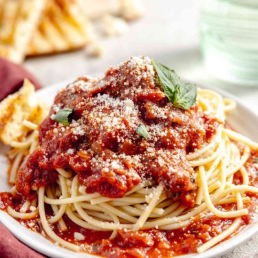 Spaghetti Con Polpette O Salsiccia