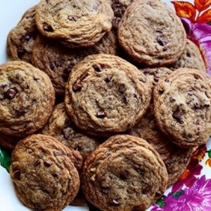 Biscotto Con Pezzi Di Cioccolato Appena Sfornato