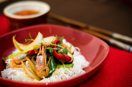 Noodles Di Riso E Gamberetti