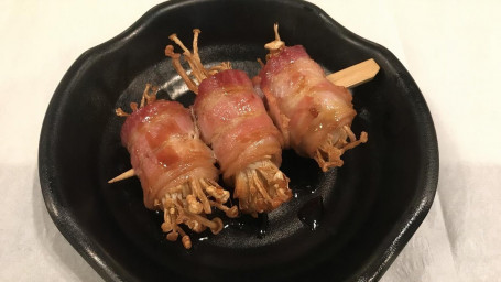 A24. Enoki Mushroom Wrapped With Bacon