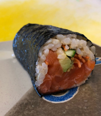 Raw Salmon Roll With Brown Rice X 2 Rolls