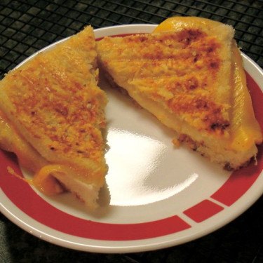 Formaggio Grigliato Su Pane Tostato Del Texas