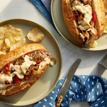 Pasto In Scatola Con Cheesesteak Della Vecchia Scuola