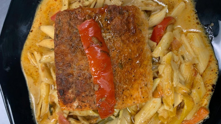 Rasta Pasta W/ Caribbean Style Salmon