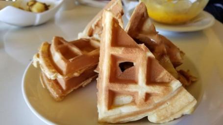 Peanut Butter Condensed Milk Waffle