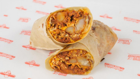 5. Chorizo, Potato, Eggs Cheese Burrito