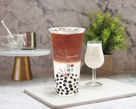 Zhēn Zhū Xiān Nǎi Chá Zhēn Zhū Hóng Chá Ná Tiě Pearl Tea Con Latte Fresco