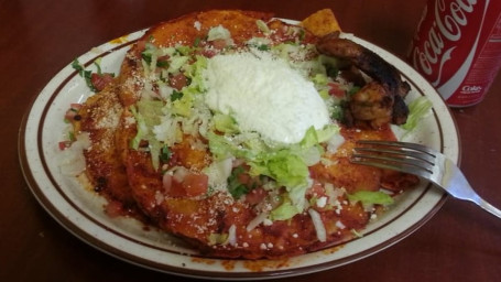 Enchiladas Con Carne Asada O Pollo Beef Steak Or Chicken Enchiladas