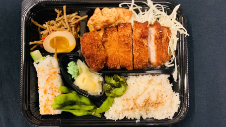 Tonkatsu Bento With Moso Soup