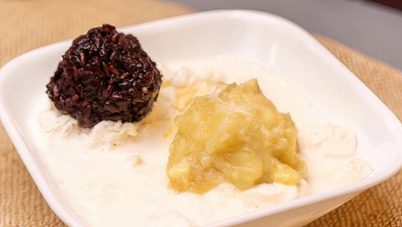 Black Sticky Rice With Durian