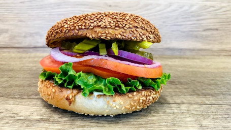 Veggie Avocado Bagel