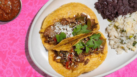 Braised Short Rib  Machaca Tacos