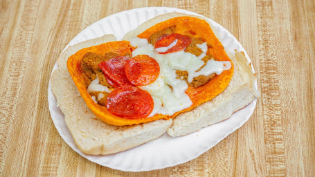 Beef Patties With Cheese, Pepperoni Coco Bread