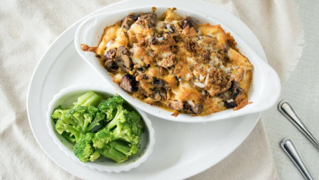 Brisket Mushroom Mac Cheese