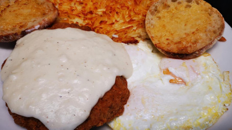 Chicken Fried Steak 3 Eggs